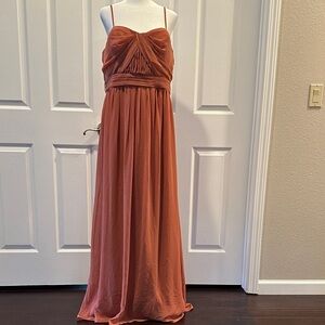 Birdy Grey Strapless Terracotta Gown